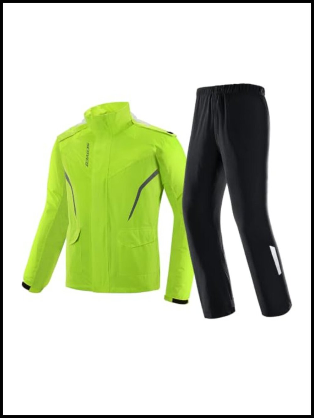 Waterproof Motorcycle Rain Jacket Packable Lightweight Hooded